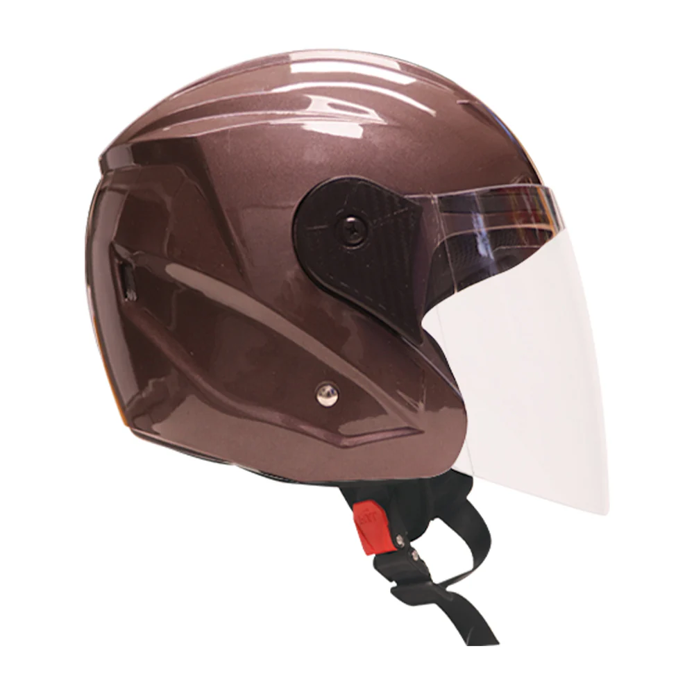 TVS iQube Half Face Helmet Copper/Bronze - Stylish for Riders - Image 4