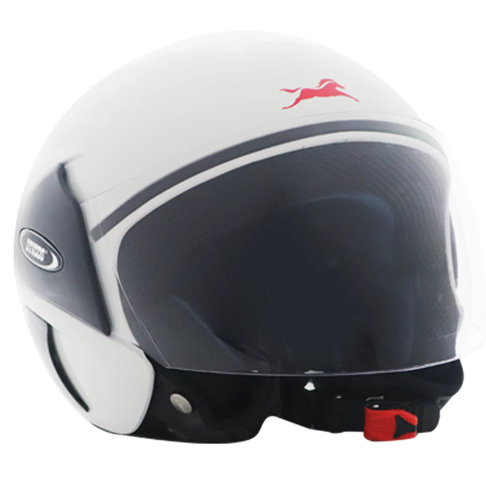 TVS Half-Face Helmet Glossy White | Sleek and Protective - Image 5